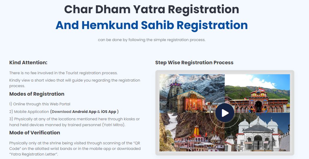 Char Dham Yatra Registration 2023 Starting From Jan Book Your Slot Now