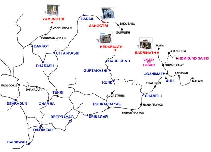 char-dham-yatra-2024-map